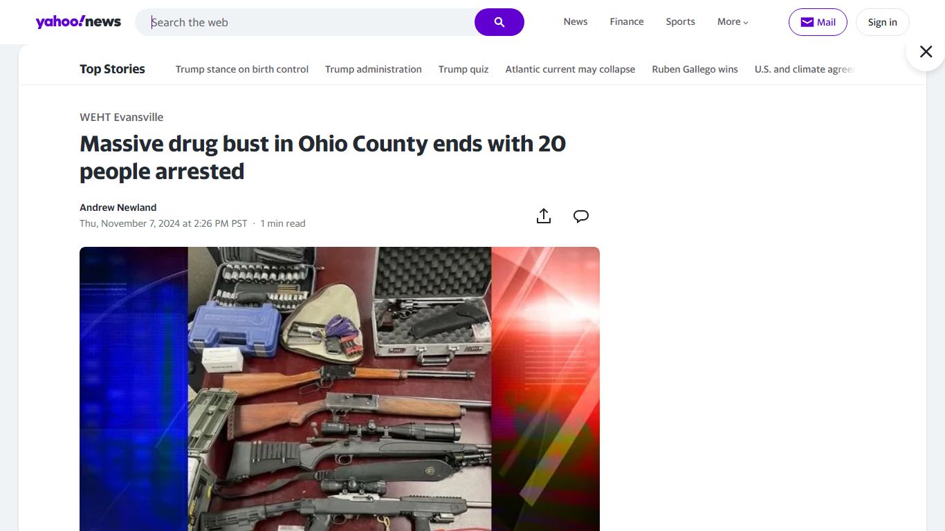 Massive drug bust in Ohio County ends with 20 people arrested - Yahoo News